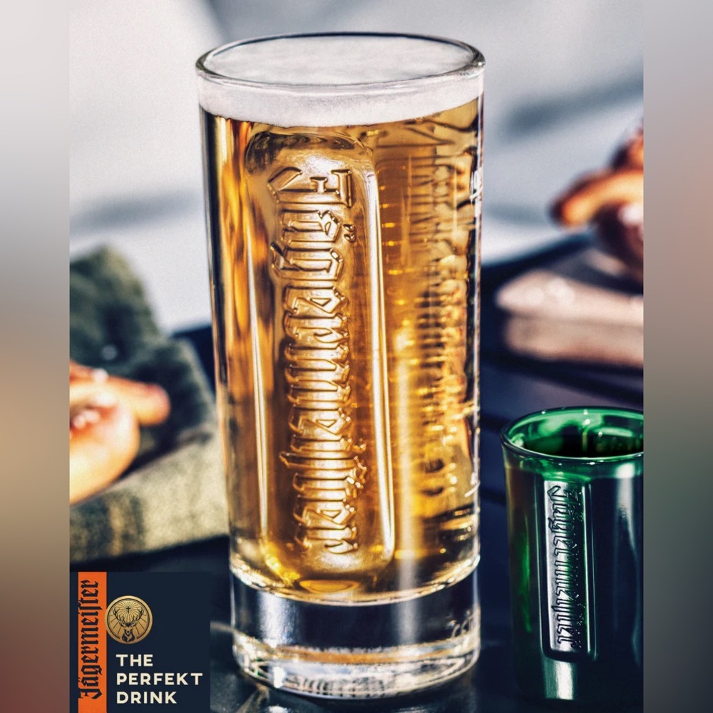 (2) Jäegermeister Glasses 8 Ounces